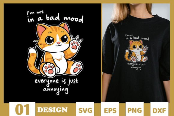Bad Mood Funny Cat Paws SVG Review