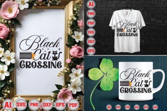 Black Cat Crossing Svg File Review