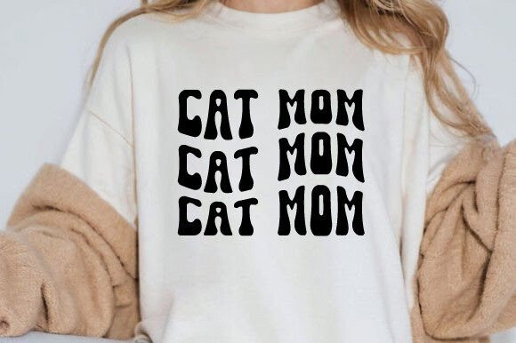 Cat Mom SVG Trendy Free PNG Quotes