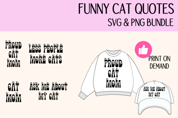 Funny Cat Quotes SVG PNG Bundle Review