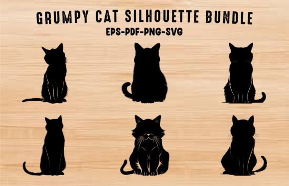 Grumpy Cat Silhouette SVG Clipart Bundle Review