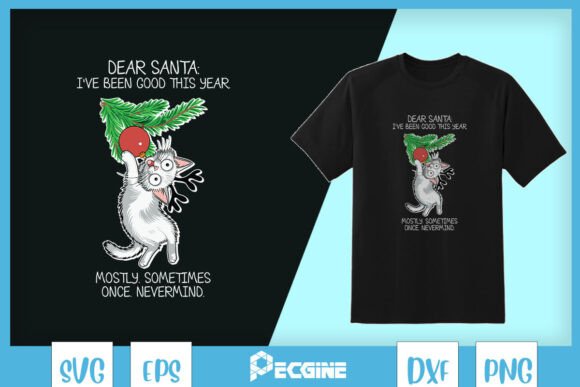 I've Been Good This Year Cat Xmas SVG Review