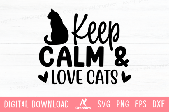 Keep Calm Love Cats SVG Review for Embroidery Projects