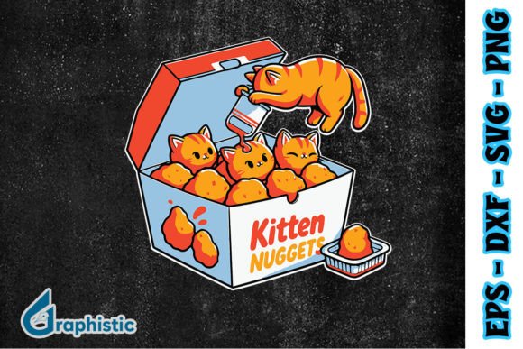 Kitten Nuggets Food Pun Cat Lover SVG Review