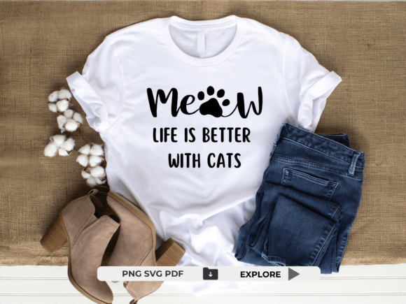 Life is Better with Cats Shirt Design Review