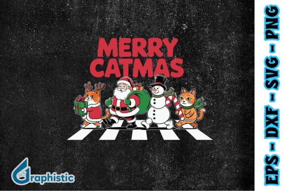 Merry Catmas Funny Cat Xmas SVG Review