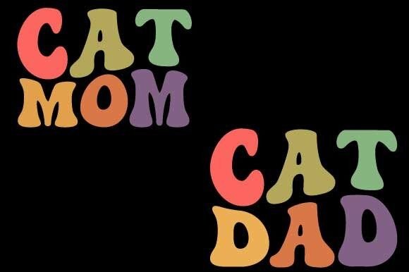 Retro Cat Mom Cat Dad Sublimation Svg Review