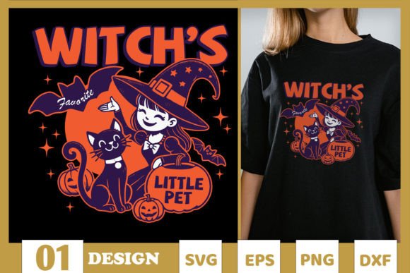 Retro Halloween Cat Witch SVG Review