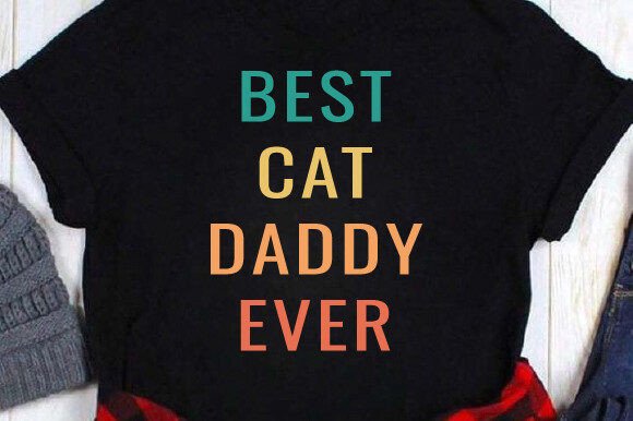 Retro Vintage Cat Daddy Svg T-Shirt Design Review
