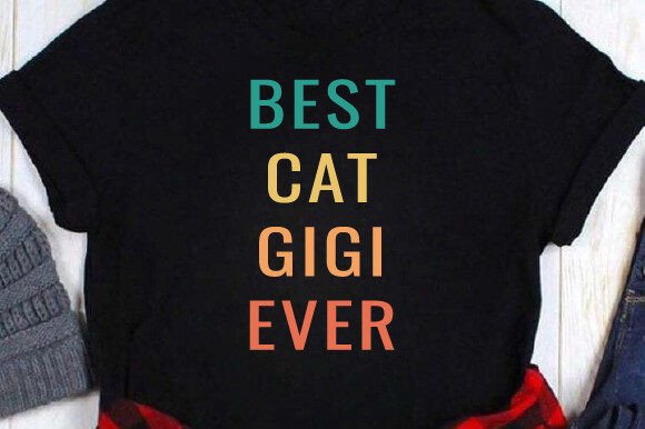 Retro Vintage Cat Gigi Svg Png T-shirt Review