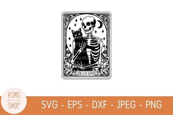 Tarot Cards the Skeleton Cat Lover Svg Review