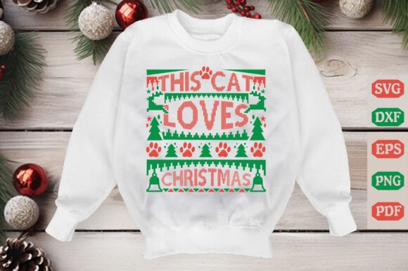 This Cat Loves Christmas Svg Design Review