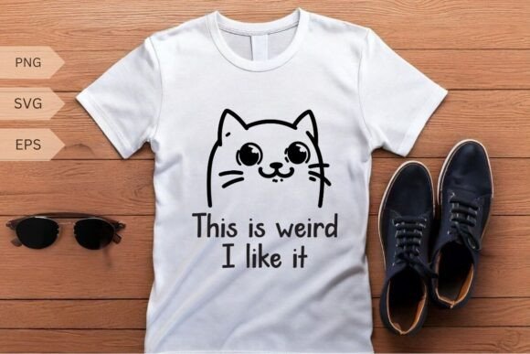 This is Weird, I Like It Cat Vector