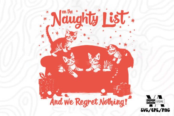 Vintage Christmas SVG, Cat Review